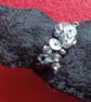 Handmade Lucky Black Cat Felt Brooch with Obsidian  - Image 2