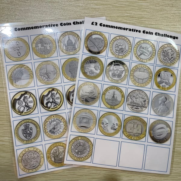 UK Commemorative Coin Hunt Check Lists