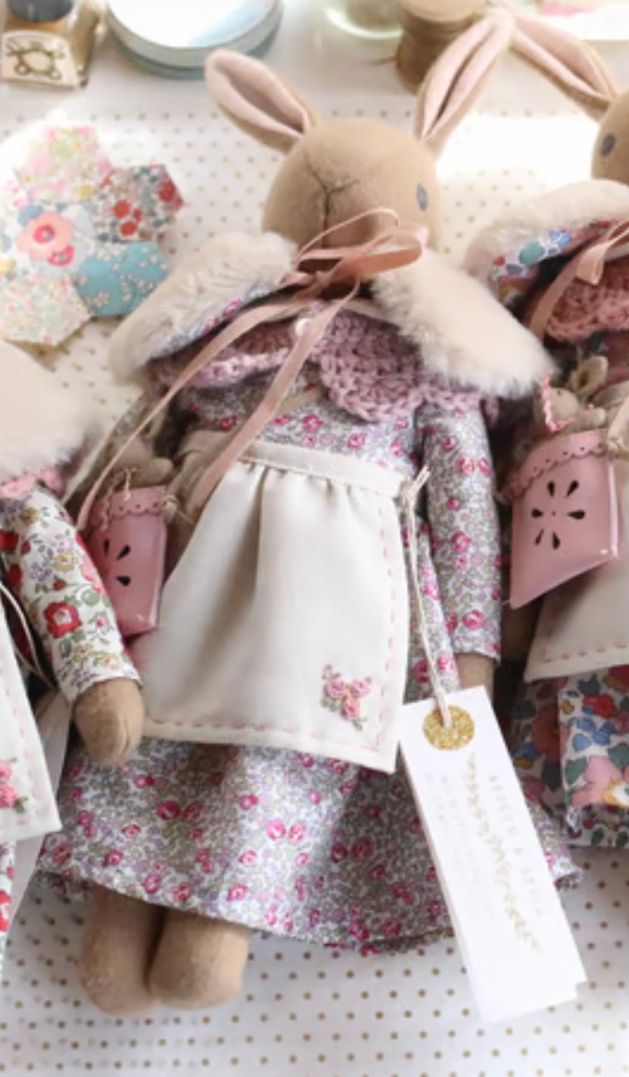 Heirloom Liberty Bunny- petite size reserved for Beth