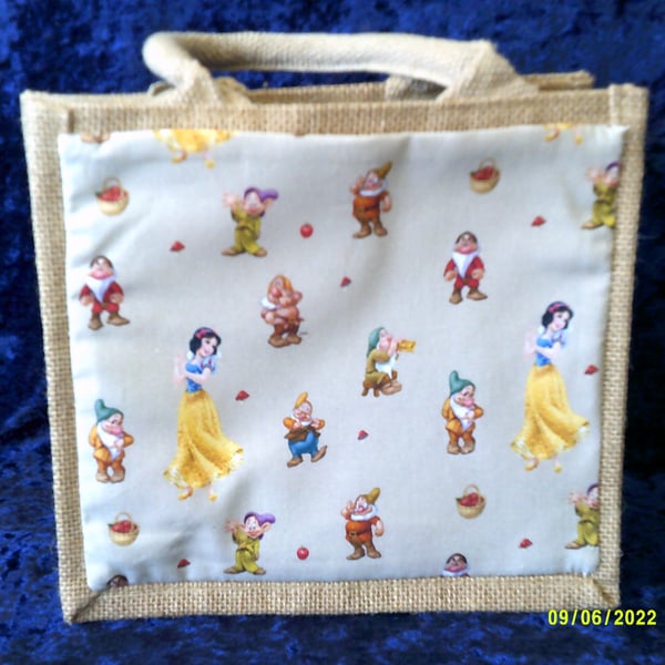 Snow White & The Seven Dwarfs Small Jute Bag