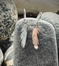 Silver feather earrings - Image 1