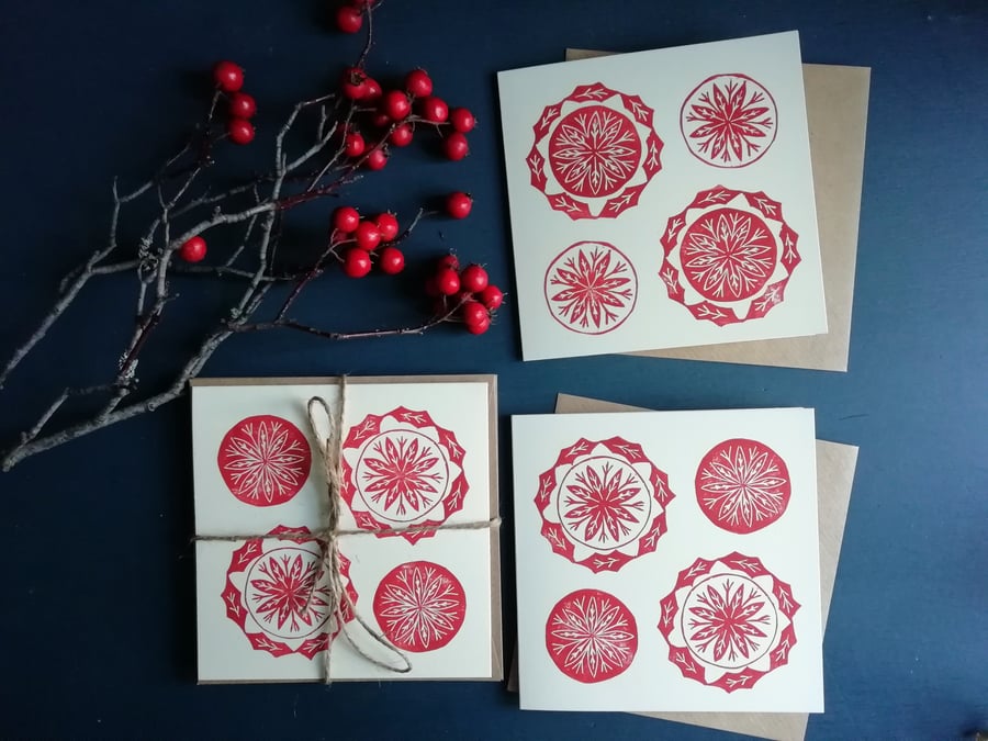 Merry Hollyday in red