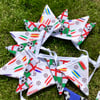 Euro2024 bunting, England Bunting 12 small flags 