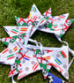 Euro2024 bunting, England Bunting 12 small flags 