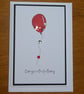 Ruby Red Balloon Congratulations Card - Image 3