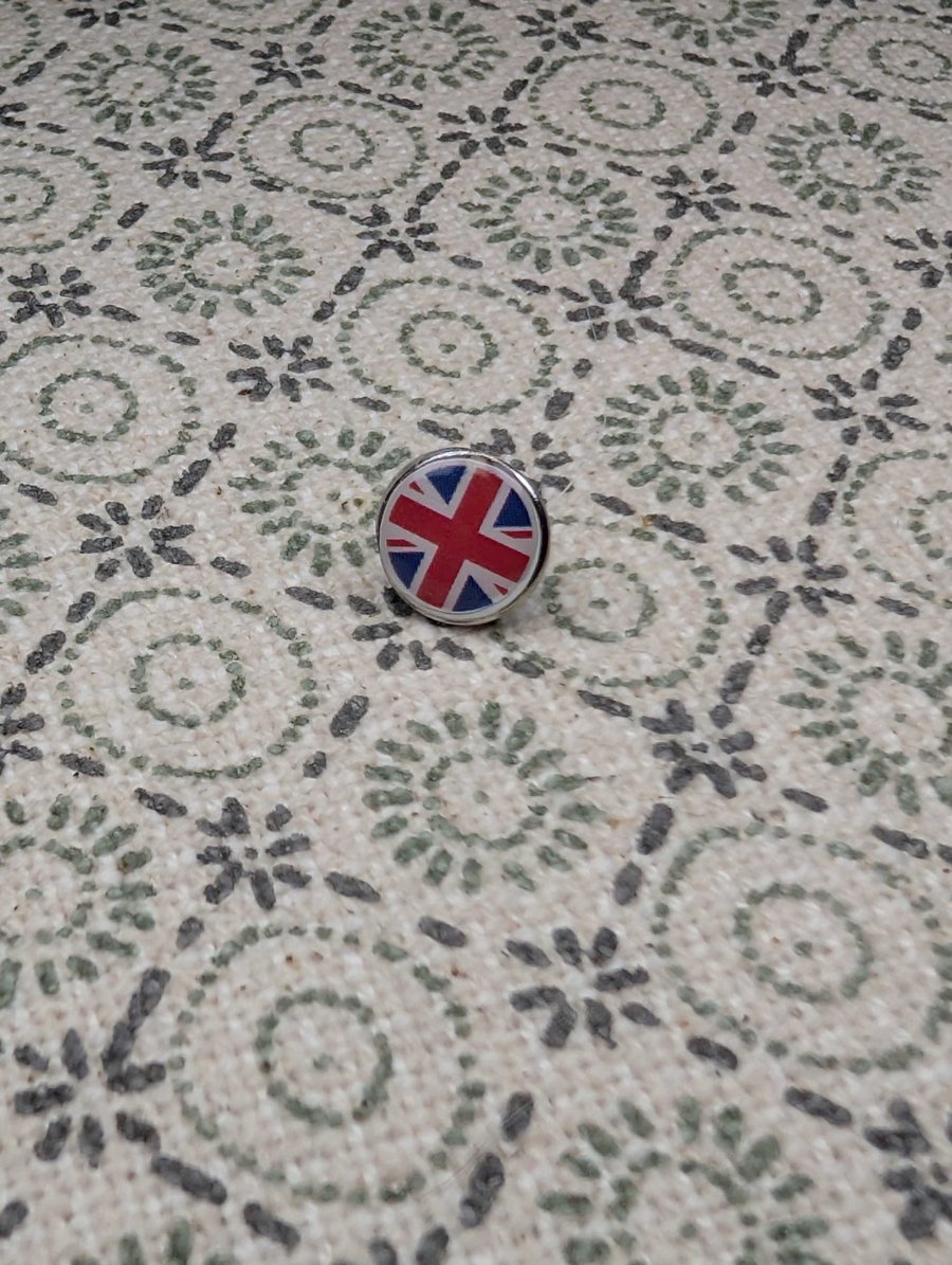 Union Jack Flag Pin - Small Resin Topped Pin Badge - British Flag Badge