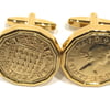 1955 Threepence Coin Cufflinks Mens 60th Birthday Gift  Present Anniversary