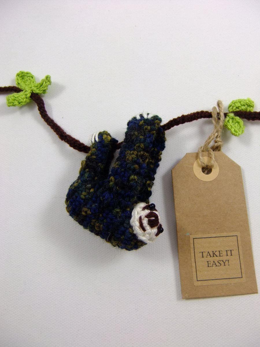 Crochet Sloth Hanger