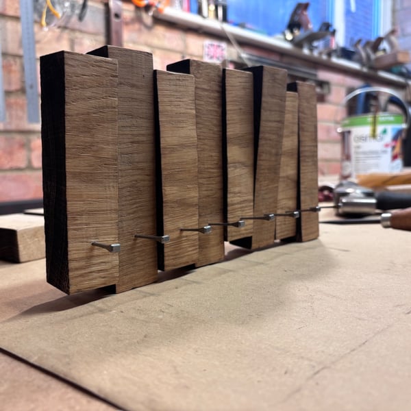 Rustic Oak key hanger