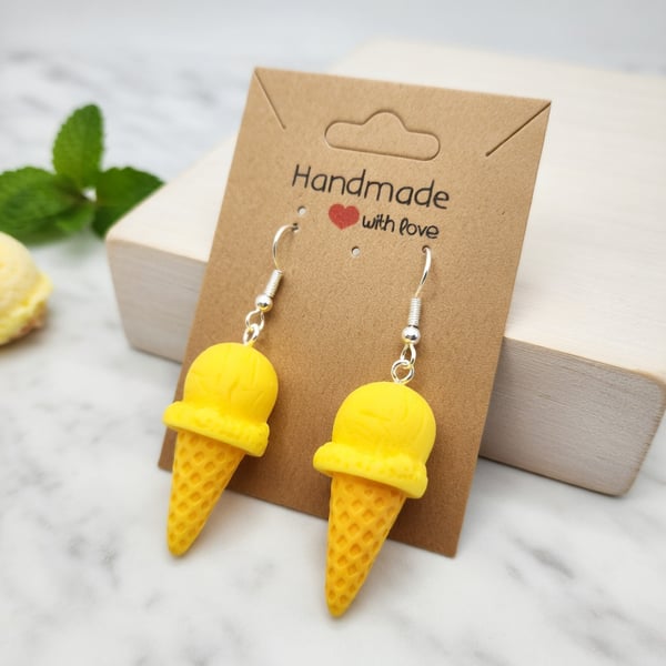Women's fun Ice cream cone earrings 