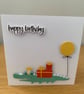 Handmade Crocodile Birthday Card  Party Time