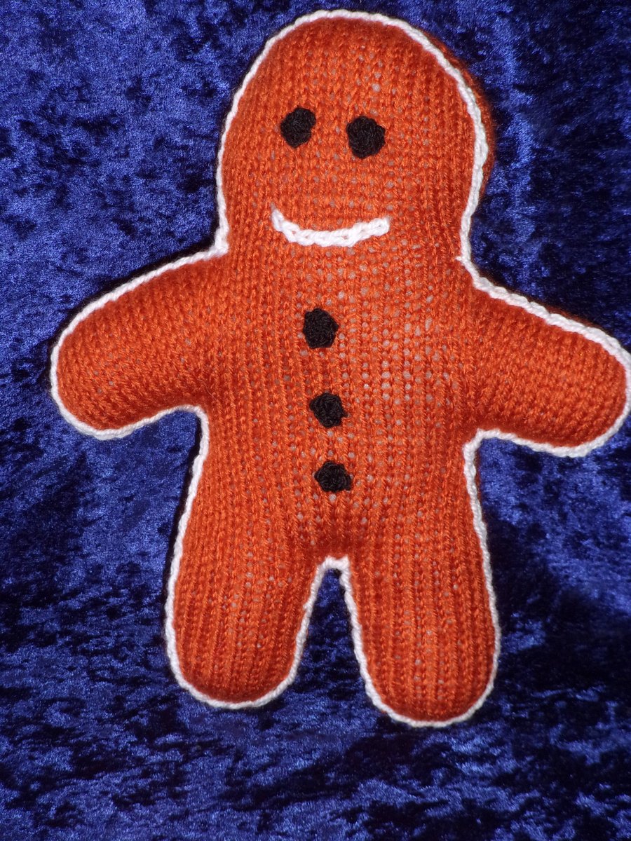 Hand Knitted Gingerbread Man