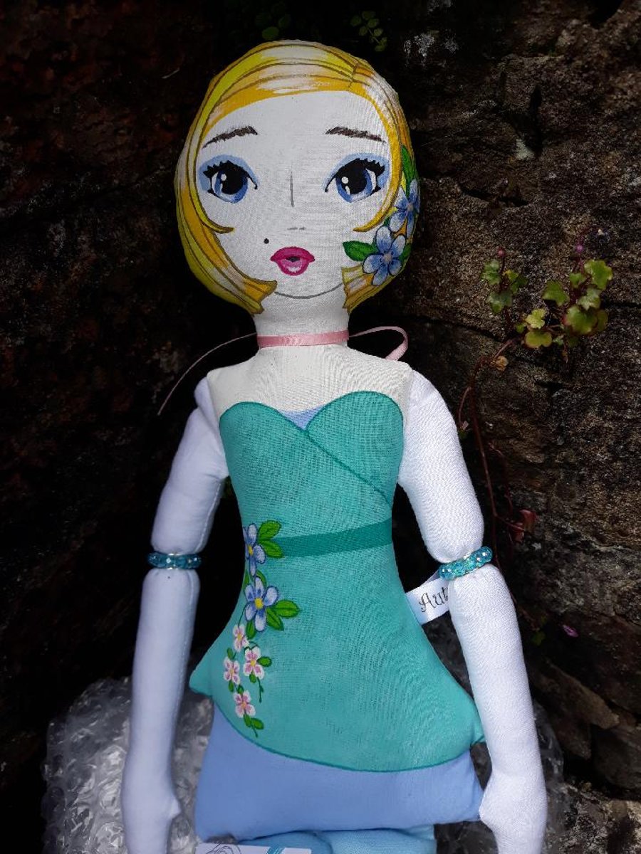 Autumn Whimsy Handmade Fabric Doll