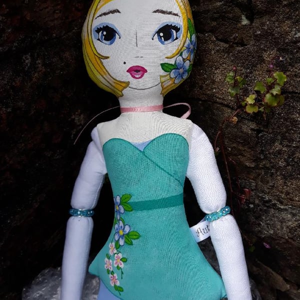 Handmade Fabric Doll