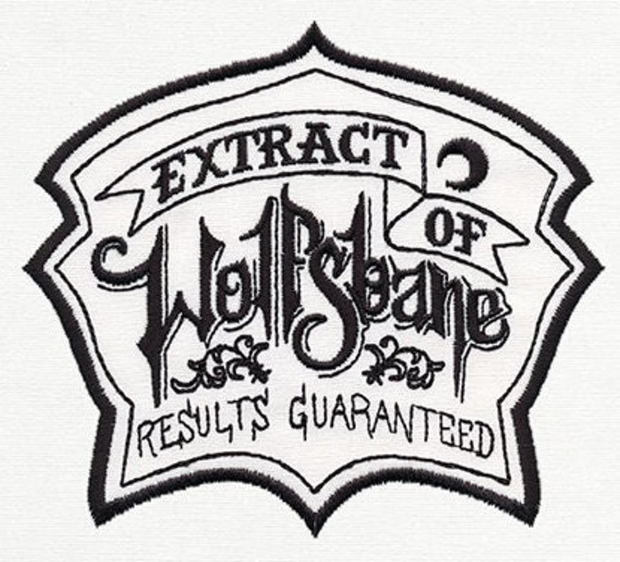 Wolfsbane Embroidered Patch for jackets sweatshirts, denim, bags and jeans