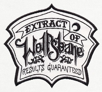 Wolfsbane Embroidered Patch for jackets sweatshirts, denim, bags and jeans