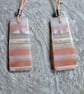 Natural Warring States Agate Trapezoid Pendants - Image 2