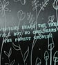 Plants and Forest Etched Glass Block With Motivational Quote - Image 3
