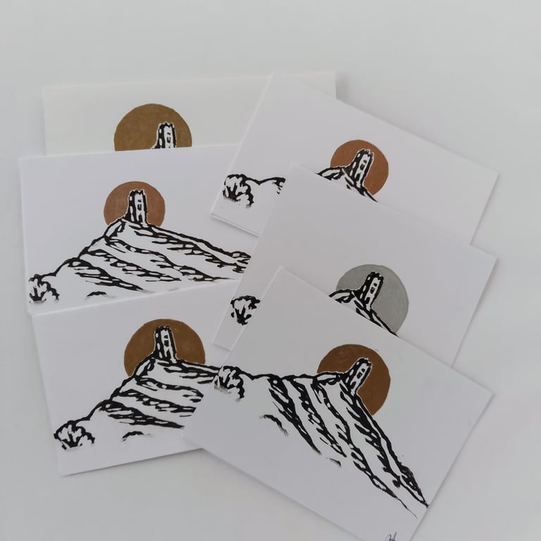 Notecards Glastonbury tor set