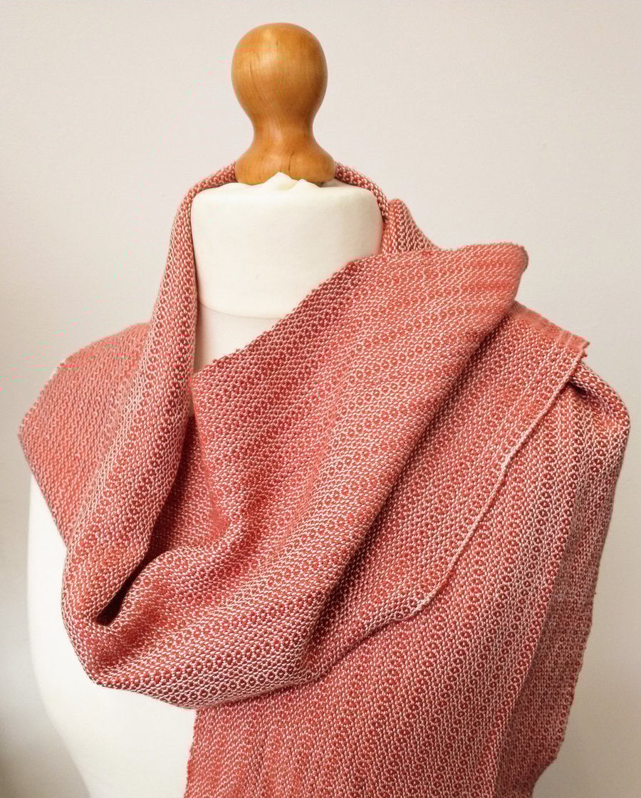 Handwoven Scarf 100% Tencel 60" Long 