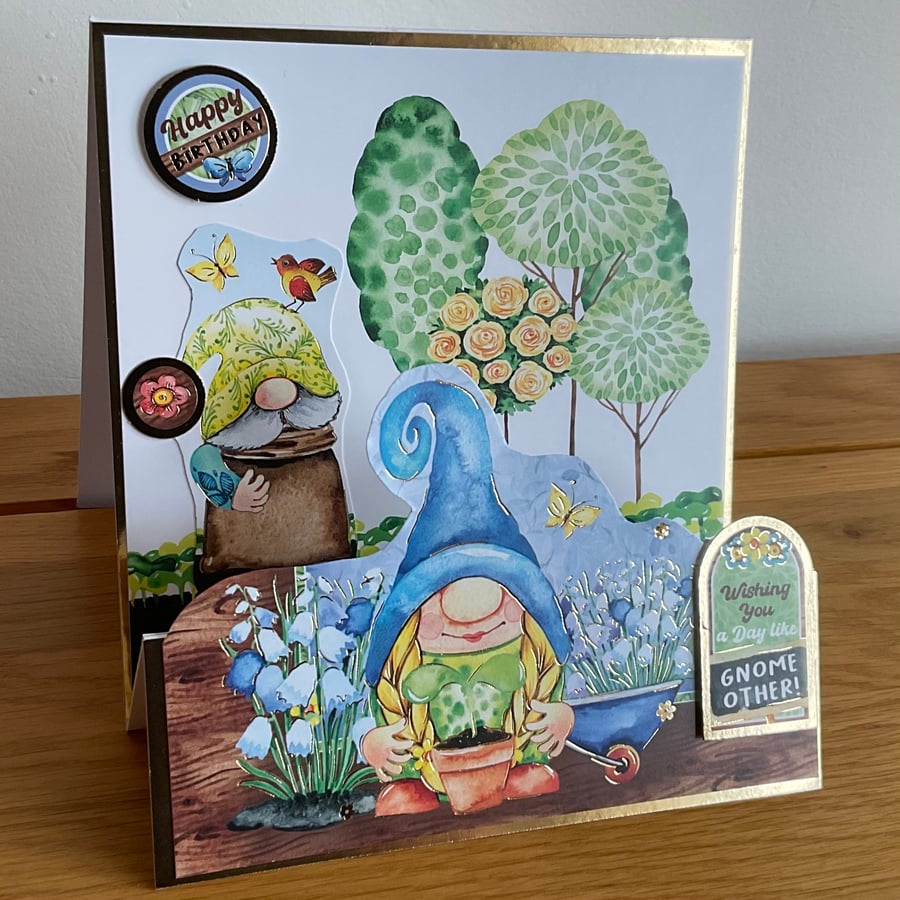 Wishing You a Day Like Gnome Other Stepper Birthday Card