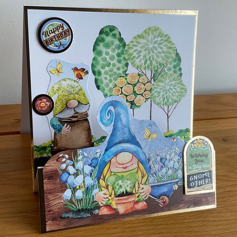 Wishing You a Day Like Gnome Other Stepper Birthday Card