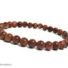 Sparkly Brown Goldstone Sandstone Beads Bracelet