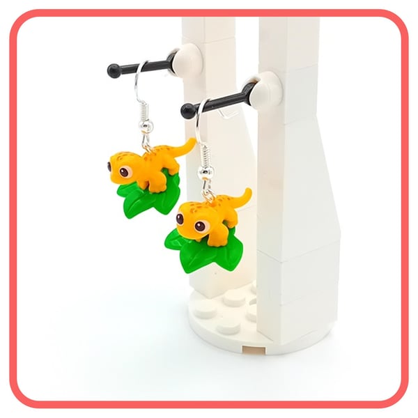 Lego Gecko Earrings