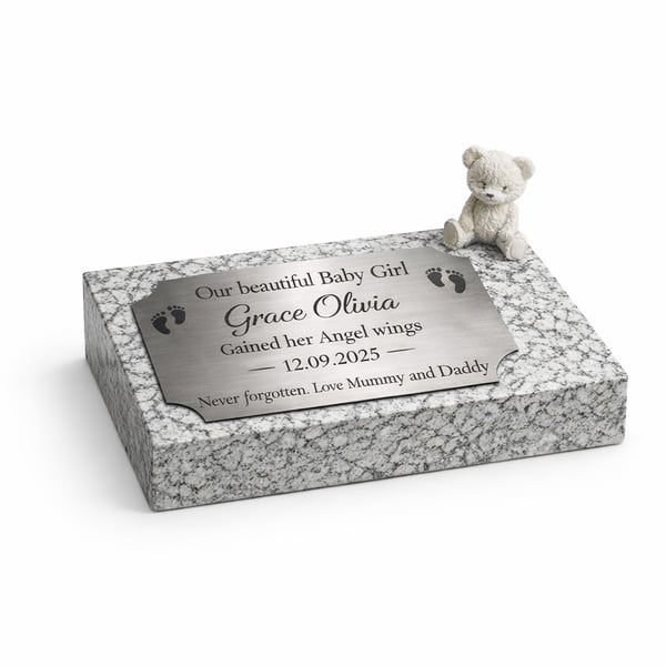 Baby Grave Marker Plaque  Baby Markers Baby Infant Child Grave Plaque  Headstone