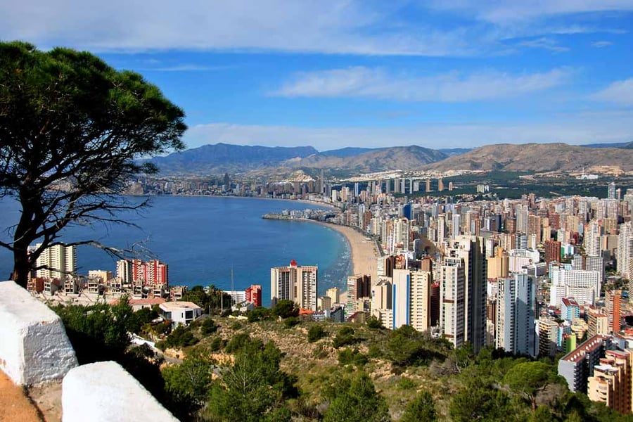 Benidorm Skyline Cityscape Costa Blanca Spain Photograph Print
