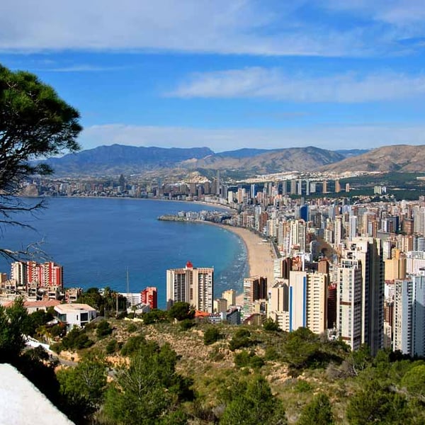 Benidorm Skyline Cityscape Costa Blanca Spain Photograph Print