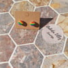 Pride Rainbow polymer clay studs