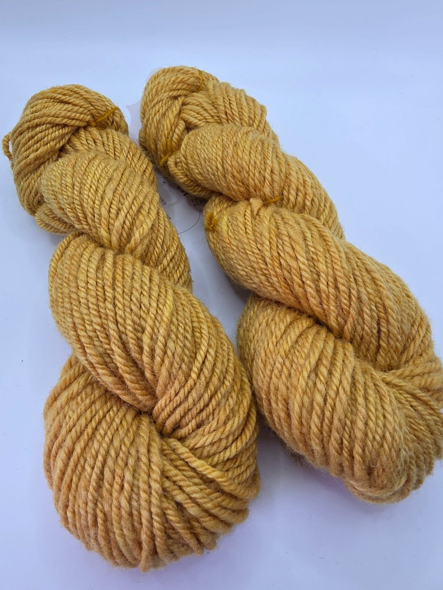 Natural hand dyed wool