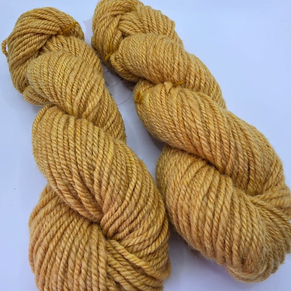 Natural hand dyed wool