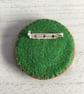 Hand Embroidered Christmas Robin Brooch - Image 3