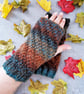 Hand Knitted Women's 'Autumn' Fingerless Gloves - Image 5