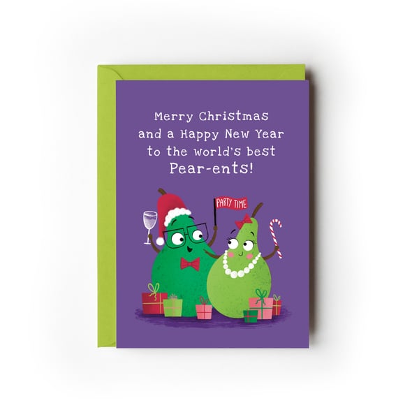 Pear-ents Christmas Card