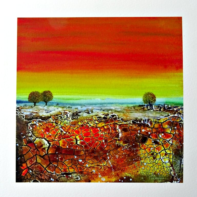 Unmounted Giclee Print - Orange
