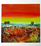 Unmounted Giclee Print - Orange