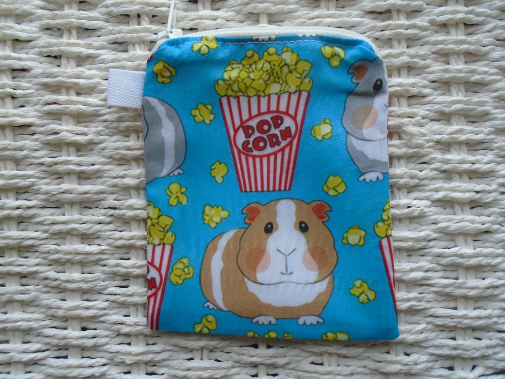 Popcorn Guinea Pig Purse or Card Holder 