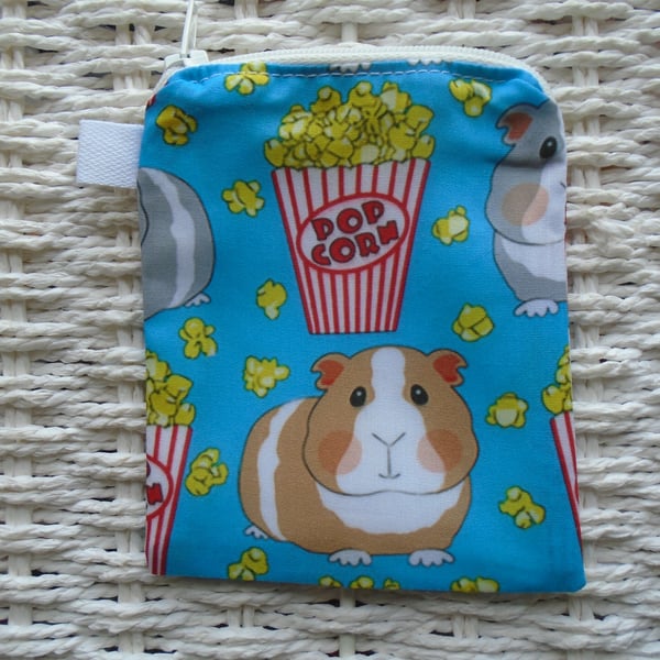 Popcorn Guinea Pig Purse or Card Holder 