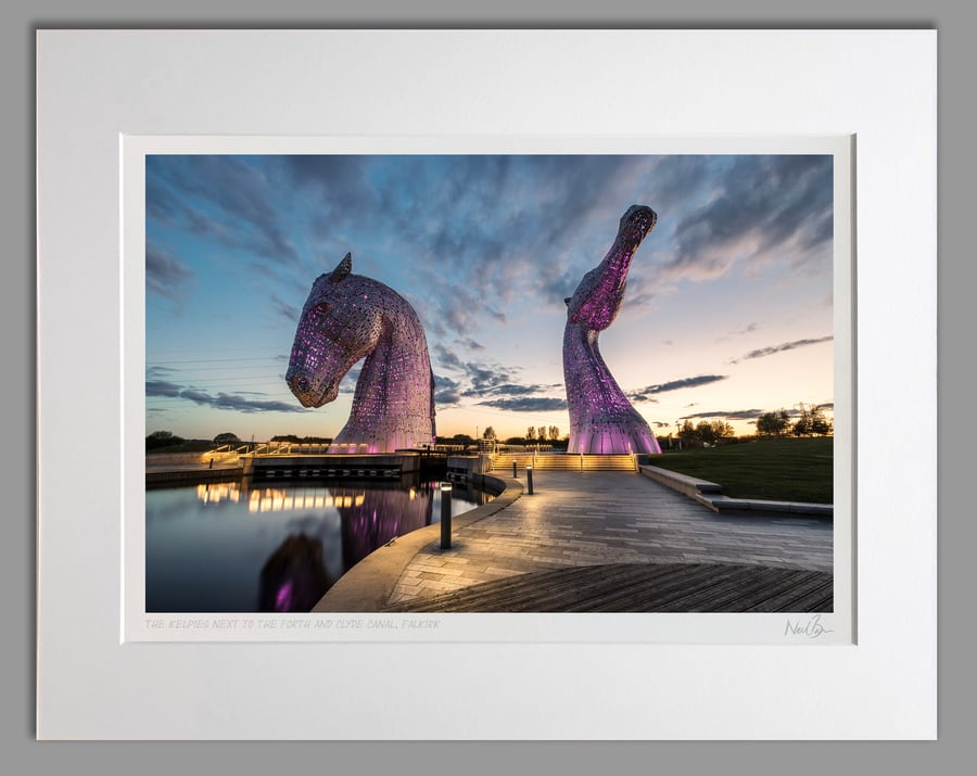 The Kelpies Falkirk Scotland - A3 (50x40cm) Unframed Print