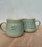 SECONDS Handmade ceramic mug "piss off"
