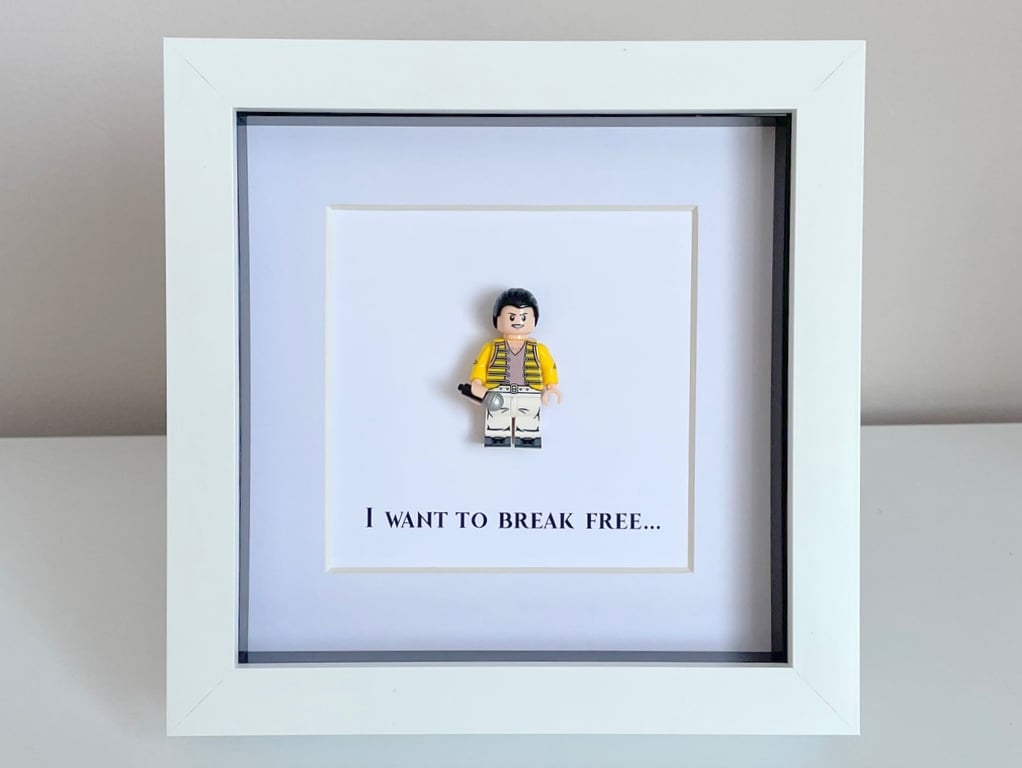 Freddie Mercury Queen Band Box Frame Birthday Anniversary Wedding Gift