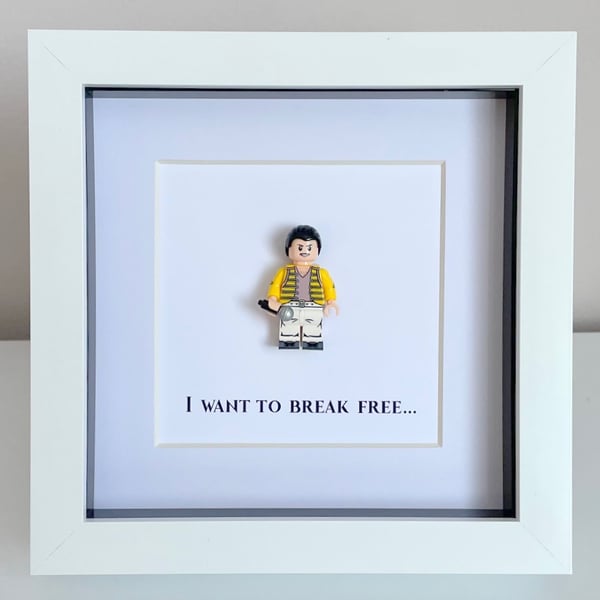 Freddie Mercury Queen Band Box Frame Birthday Anniversary Wedding Gift