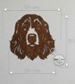 Spaniel Dog Metal Wall Art, Geometric Springer Cocker Gift Rusty Decor