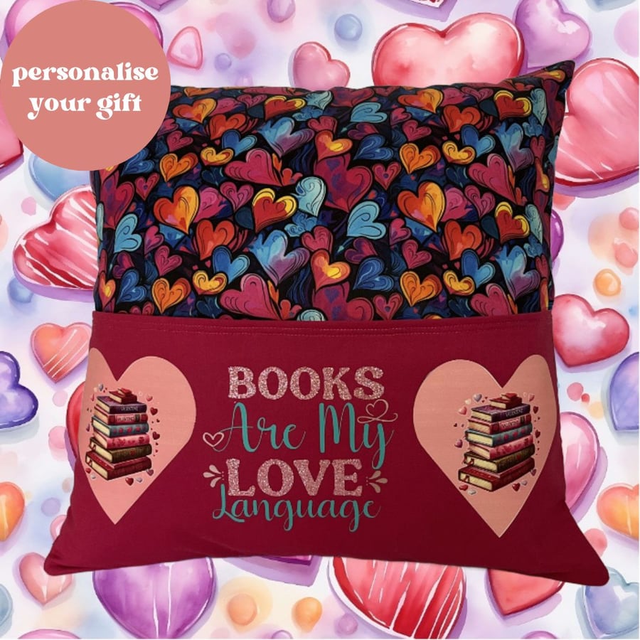 Reading Pocket Cushion LOVE LANGUAGE