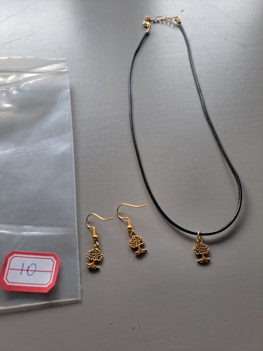 Minimalist Handmade Jewelry Set – Unique Necklace with Earrings