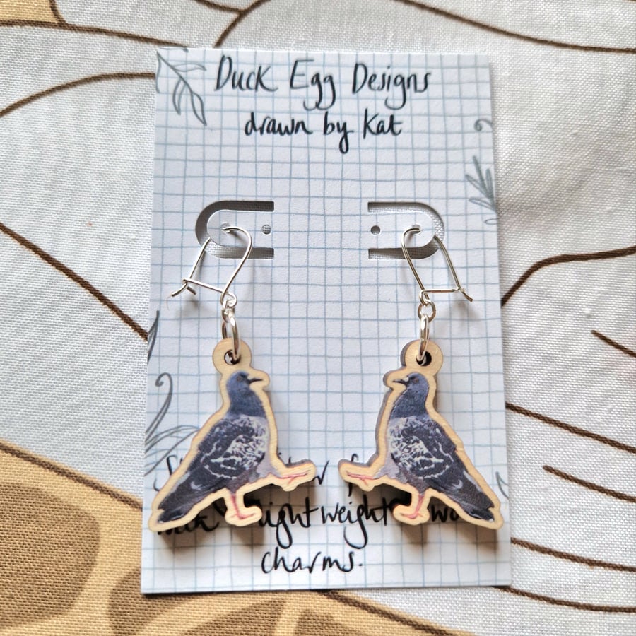 Pigeon Earrings