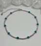 Sterling Silver And Gemstone Anklets